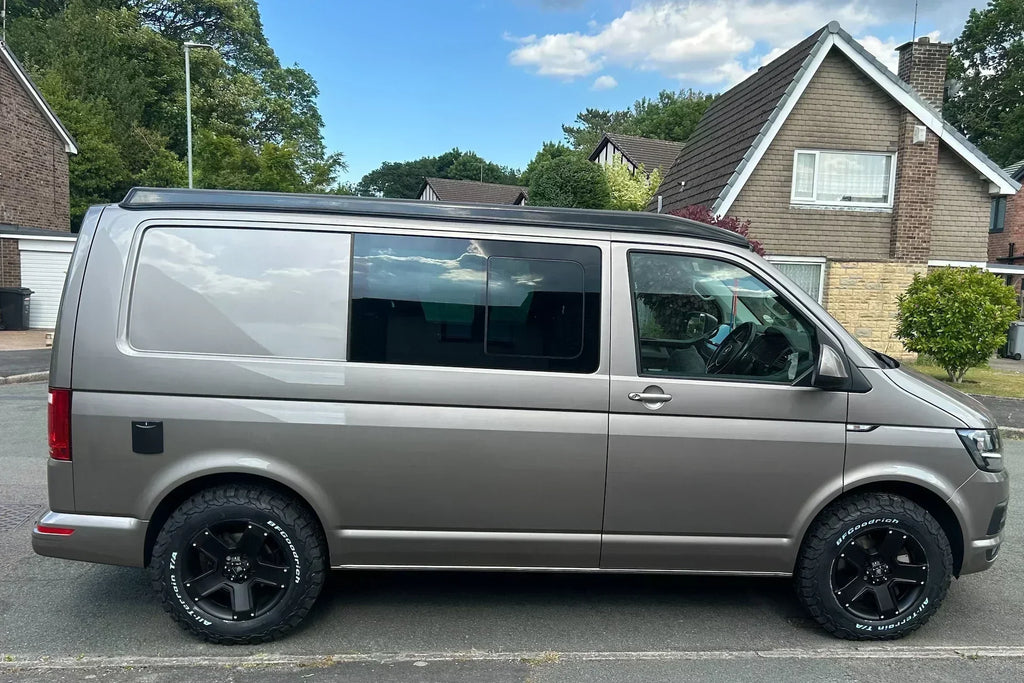 Volkswagen Transporter T6.1 with Tomahawk Outlaw wheels and BF Goodrich KO2 tyres