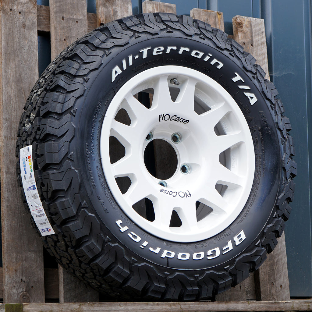 EVO Corse DakarZero 16" Wheel & Tyre Package for Suzuki Jimny (2018+) - Lifted Suspension